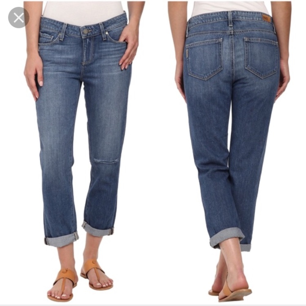 PAIGE jimmy jimmy crop jeans size 28